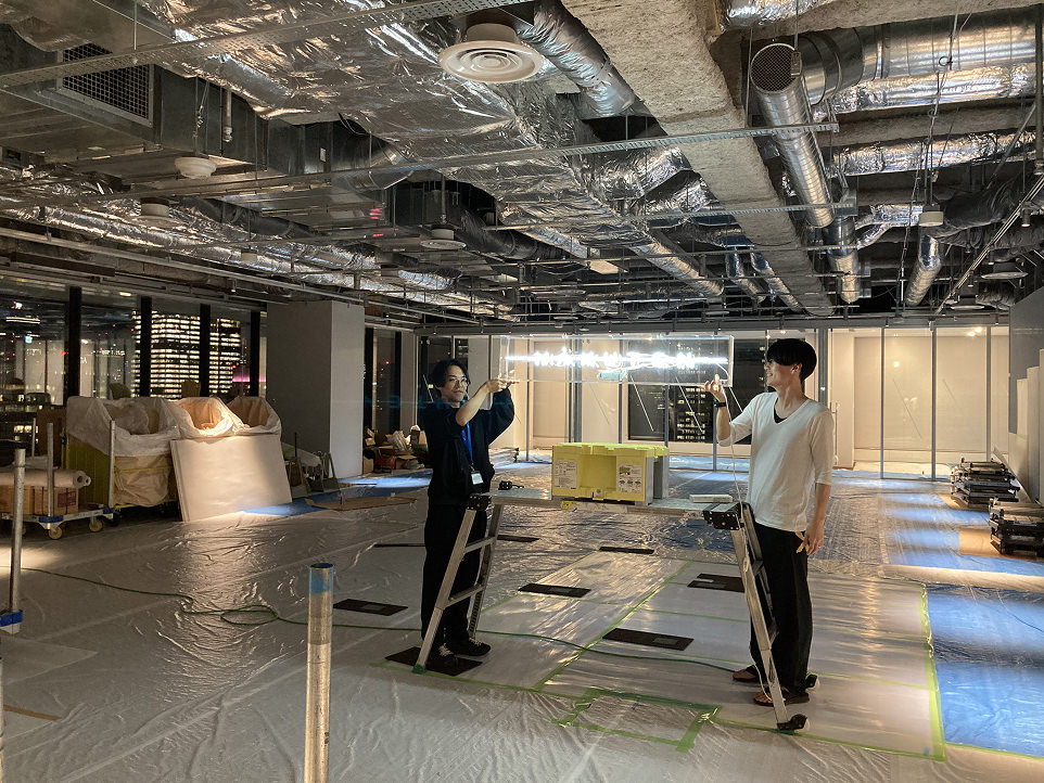 Hakuten Kyobashi Office の制作風景 9