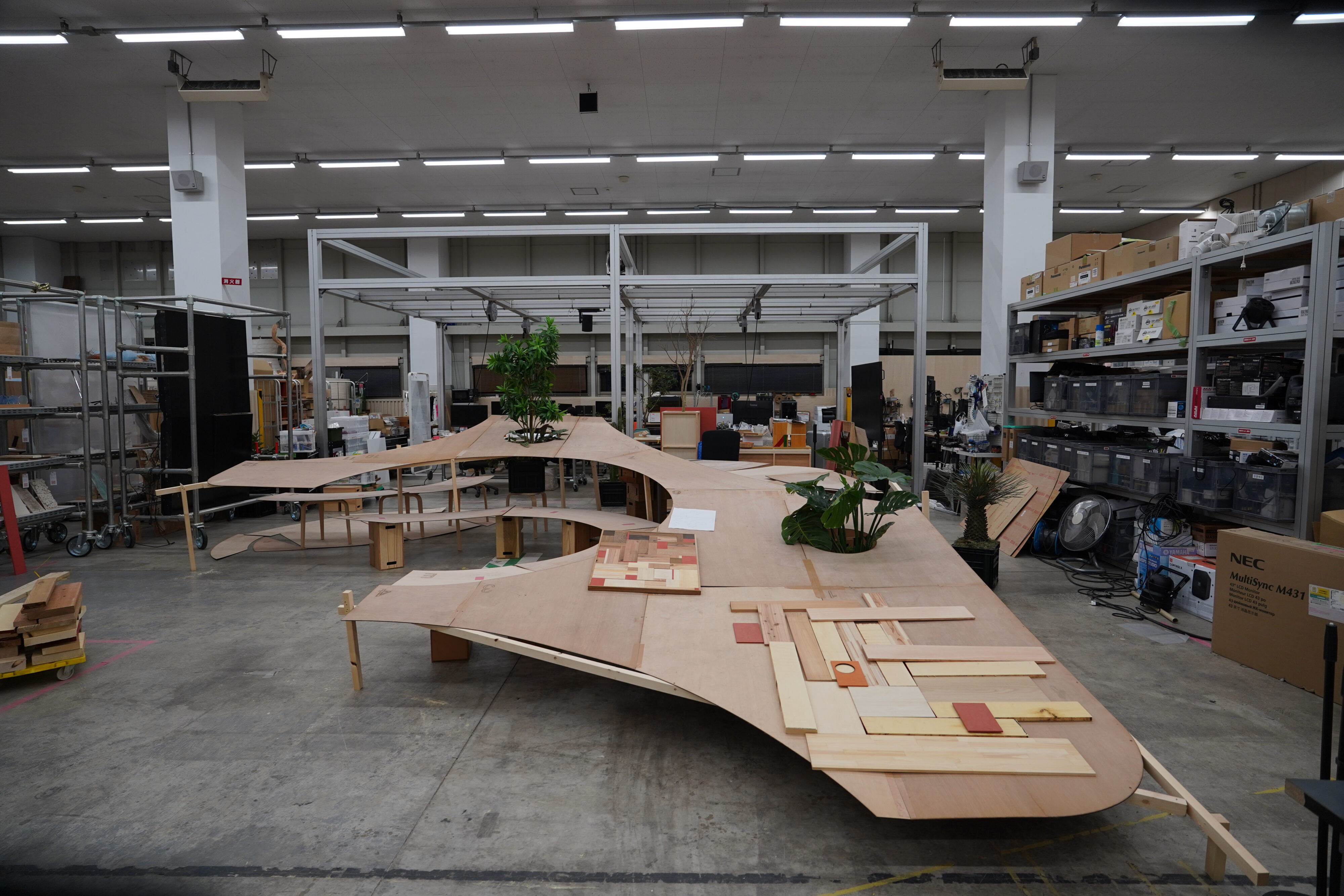 WELLNESS CENTER NEST の制作風景 1